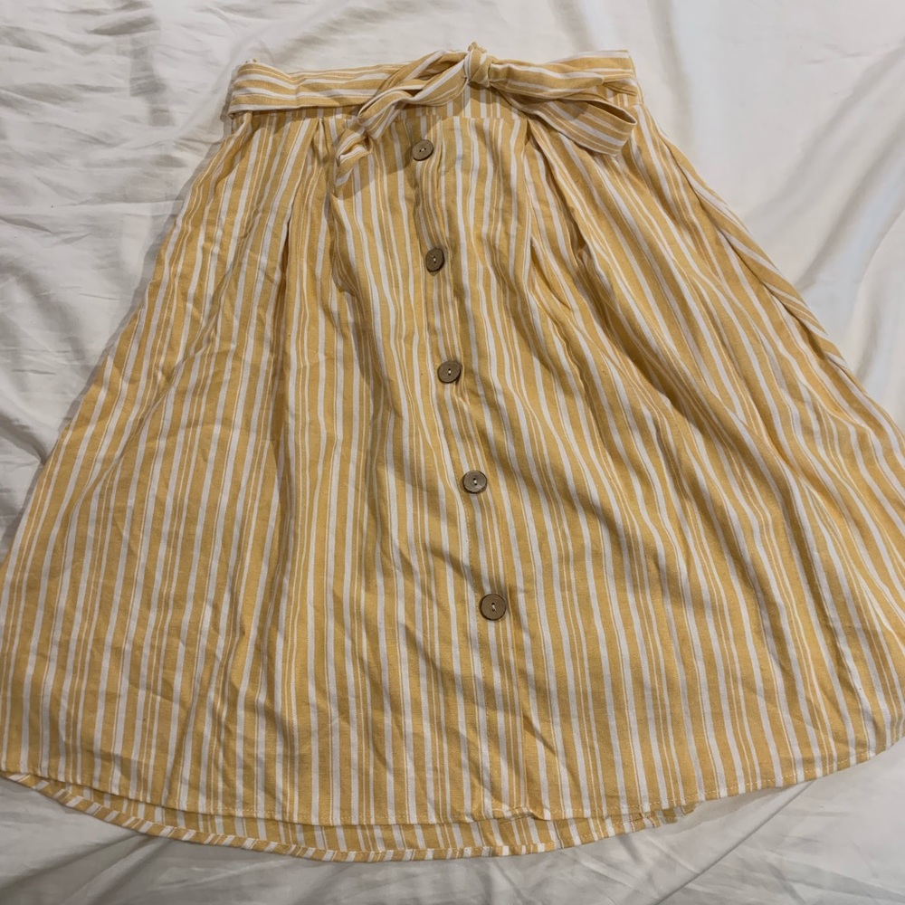 Yellow Stripped Skirt